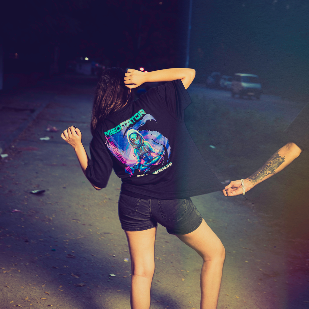 The First Meditator Unisex Oversized T-shirt