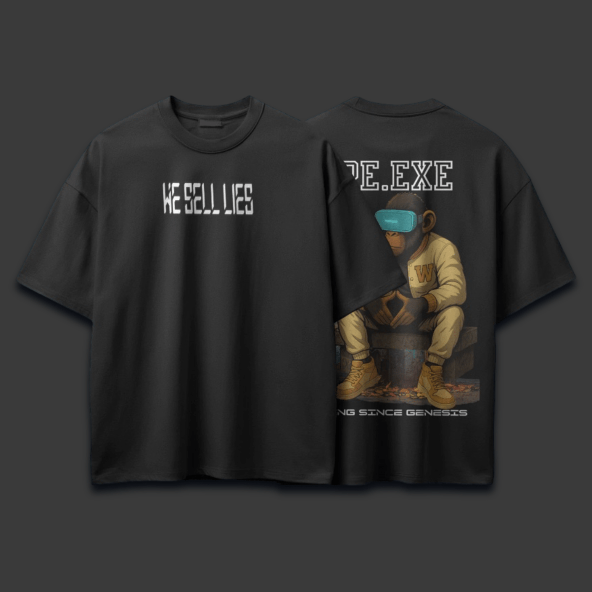 Evolution Unisex Oversized T-shirt - What if we sell liesEvolution Unisex Oversized T-shirtWhat if we sell liesWhat if we sell lies